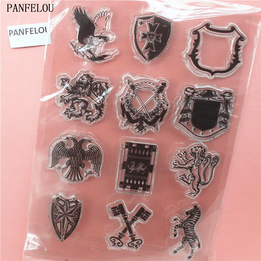 PANFELOU флаги команды прозрачный силиконовый штамп/печать DIY