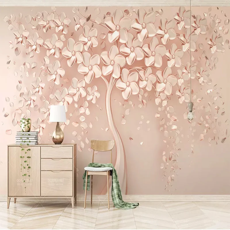 Настенная ткань любого размера на заказ элегантные роскошные фотообои из