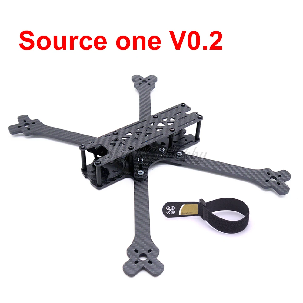 Source ONE V0.1/V0.2 7 дюймов 300 мм карбоновая рамка для квадрокоптера с 4 мм рукояткой для FPV гоночного дрона