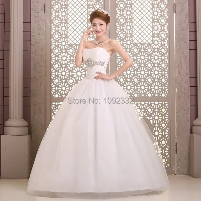 Новинка 2016 женское платье для невесты свадебное Бандажное кружевное бальное