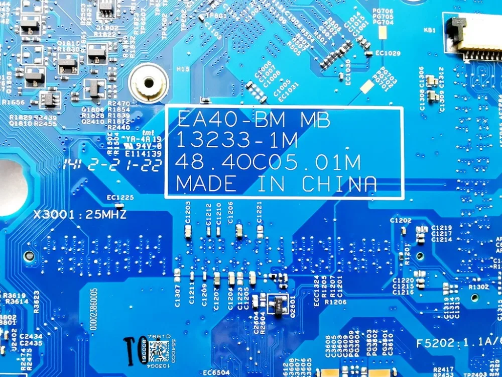 Оригинальный Для ACER E1 410G Материнская плата ноутбука N2820 EA40 BM 13233 1M 48.4OC05.01M
