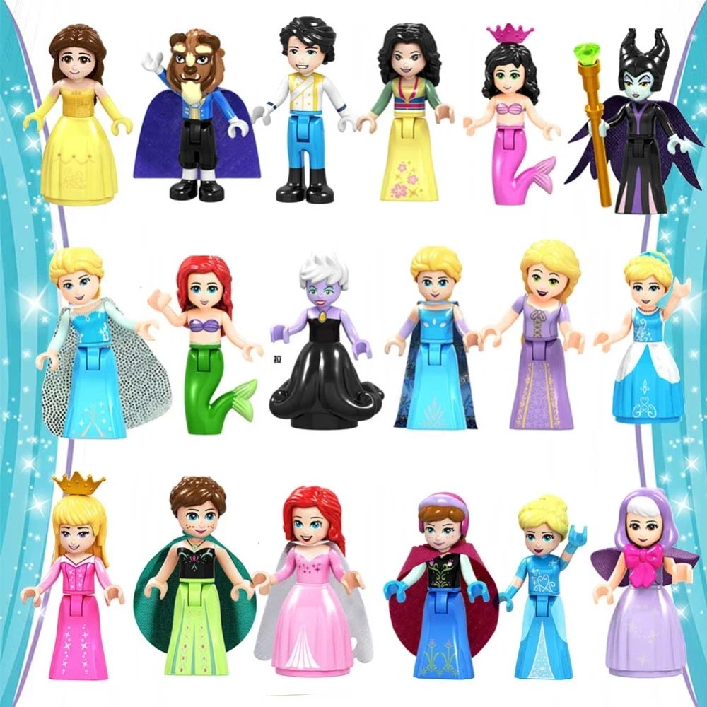 Сказочная принцесса серия город Золушка белый снег кукла Анна Playmobil Строительные