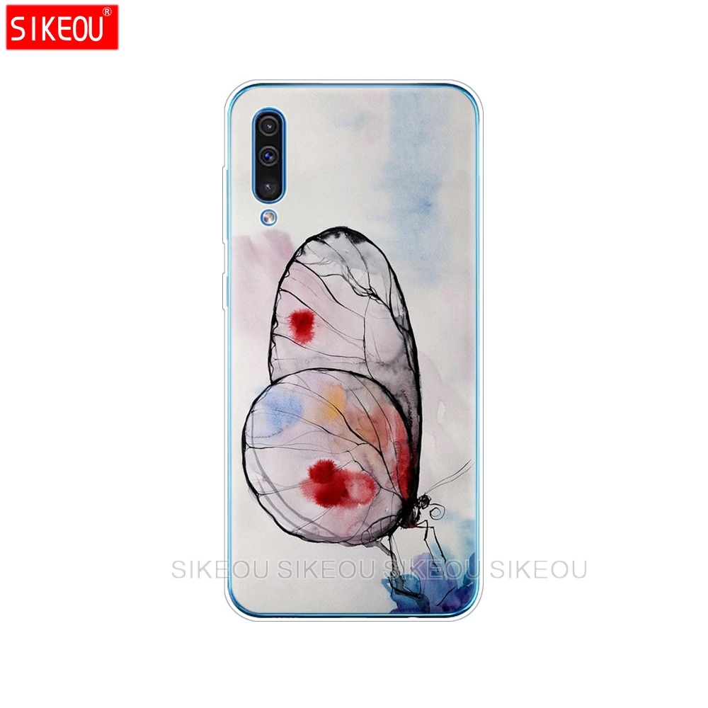 Для samsung Galaxy A50 силиконовый прозрачный Футляр задняя крышка чехол для телефона для samsung A50 A505 A505F SM-A505F мягкий чехол 6,4 - Цвет: 33968