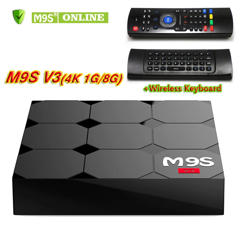 M9S V3 Android 6 0 ТВ коробка Оперативная память 1 ГБ Встроенная 8 RKMC 17 3 Rockchip RK3229 4 ядра