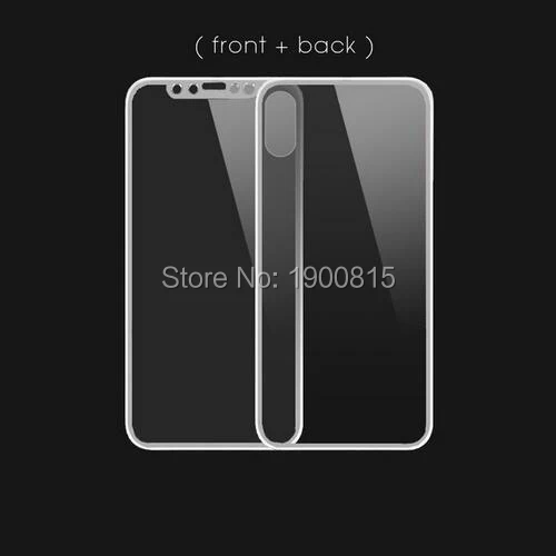 3D изогнутое переднее + заднее титановое Стекло 9H 0 26 m закаленное стекло для Iphone x 8