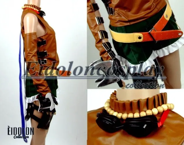 Final Fantasy X 2 Rikku Косплэй костюм с Перчатки 11|cosplay costume|final fantasy cosplay costumecostume costume |