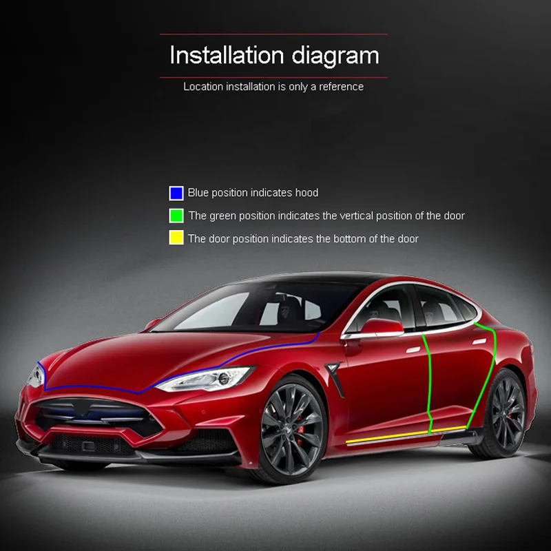 5 м наклейка на дверь автомобиля защита от столкновений прокладка из углерода