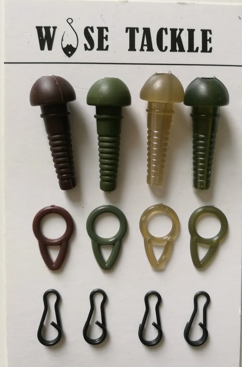 3X50PCS Безопасность рукава с Run кольцо решений полу-фиксированные Карп буровых