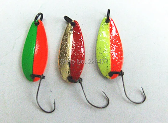 2 г приманка с одним крючком ложка для ловли со льдом металлическая пресной воды
