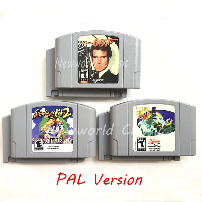 GoldenEye007 сноуборд Kids2 Clay Fighter Bros Kart PAL версия для 64 битной консоли видеокартридж