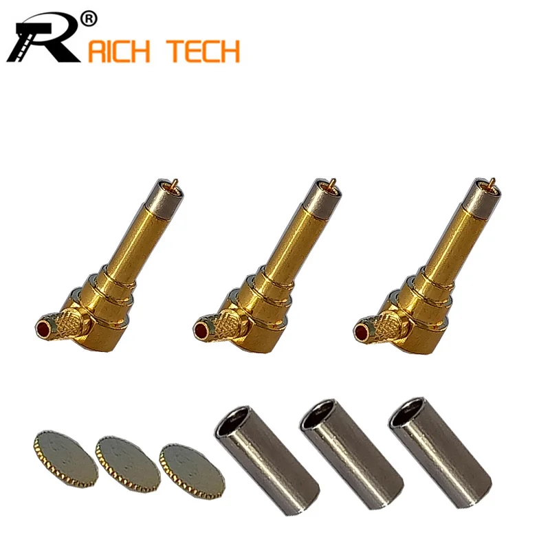 3 шт. проводной разъем MS156 контактный штекер с прямым углом для RG316 LMR100 RG174 3G USB