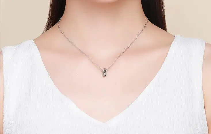 

Genuine 925 Sterling Silver Little Star to Star Beads Clear CZ Spacer fit Women Bracelets Bangles Jewelry Making