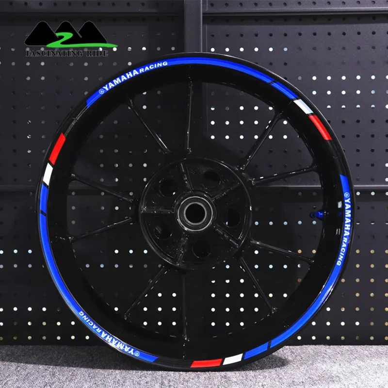 Для YAMAHA R6 R3 R1 мотоциклы водонепроницаемый светоотражающий стикер Индивидуализация колеса наклейки светоотражающий обод полоса лента