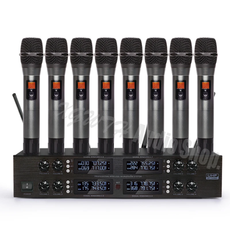 UHF Регулируемая частота 8 бежевый крючок для гарнитуры Mic цифровой аудио