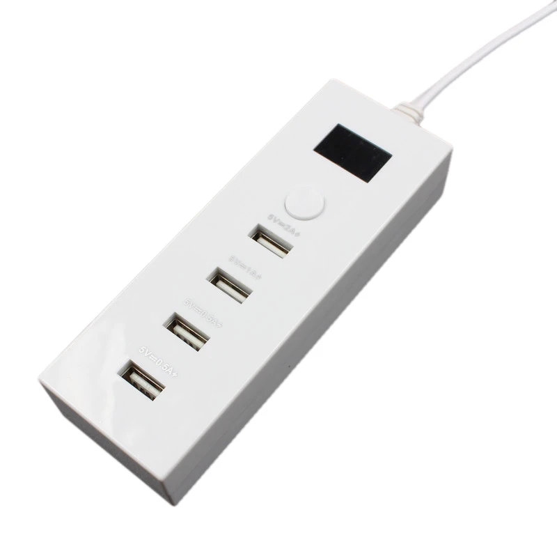 Универсальное настольное зарядное устройство Kebidu с 4 USB портами постоянный ток 5 В