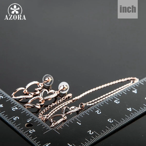 Комплект из колье и серёг с австрийским кристаллом|jewelry sets|drop jewelry setsearrings and necklace |