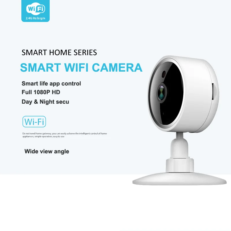 Tuya Smart Life 1080P Беспроводная CCTV WiFi P2P ip камера безопасности Детский монитор работает