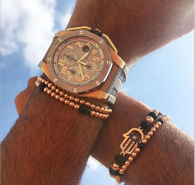 NAIQUBE 2017 New Design Brand Men Bracelet Prismatic Stone Beads&amp4MM copper Beads Braided Macrame Jewelry Gift | Украшения и