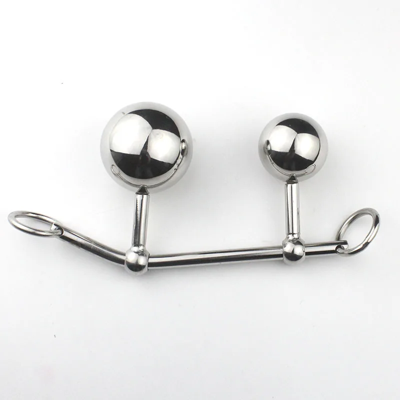 Женская Анальная Вагина BEEGER двойная шаровая пробка из стальной пояса целомудрия