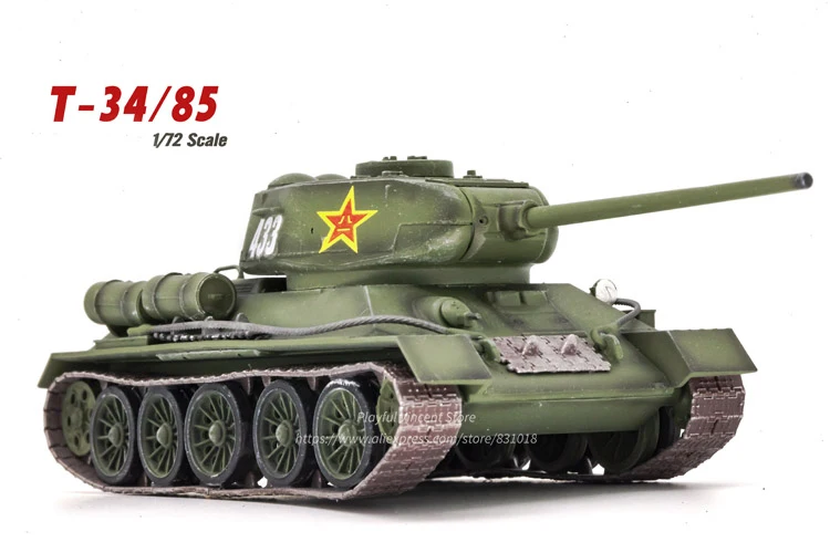 1/72 T34 T-34/85 танк Китай армейский красный пять звезд 433 Полная коллекция танк