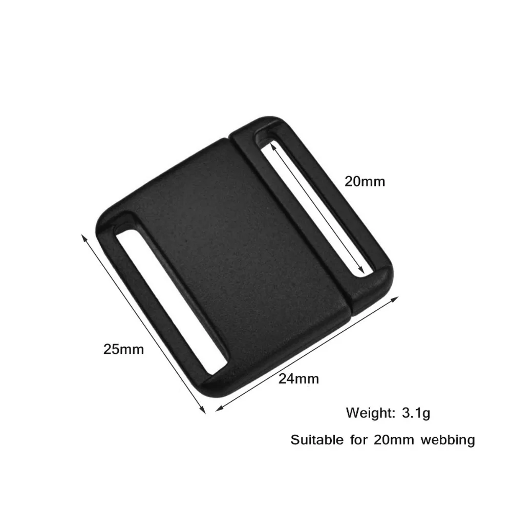 Toy accessories buckle Easy to solve plastic luggage safety Flat Suitable for 20mm webbing | Дом и сад