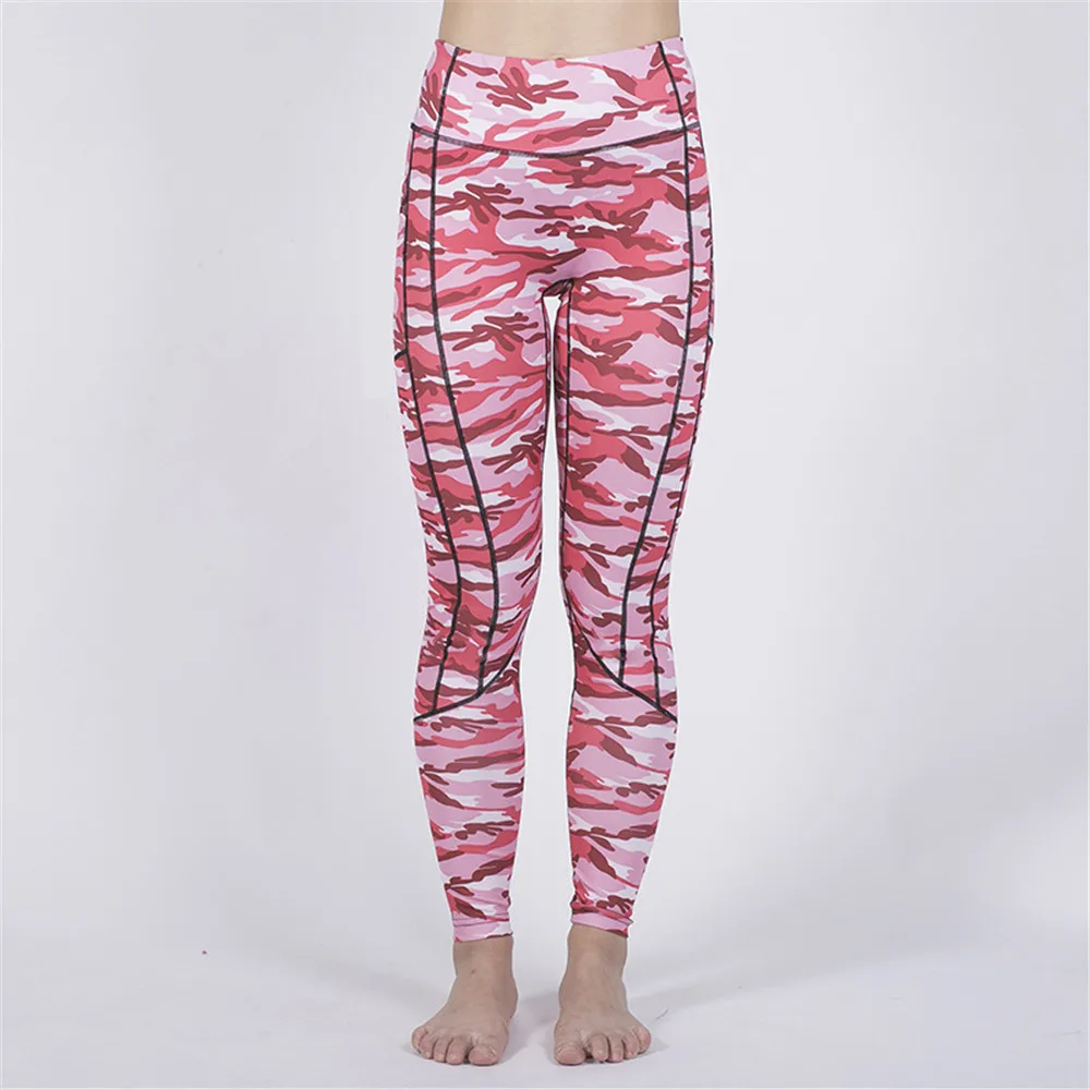 6 цветов Новый Камуфляж цифровой печати леопард сшивание спортивный пуш ап