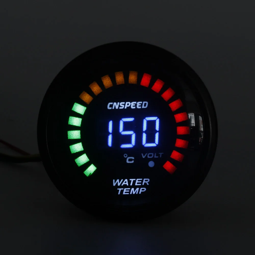 CNSPEED 52 мм 12 В измеритель температуры воды автомобильная светодиодная подсветка с