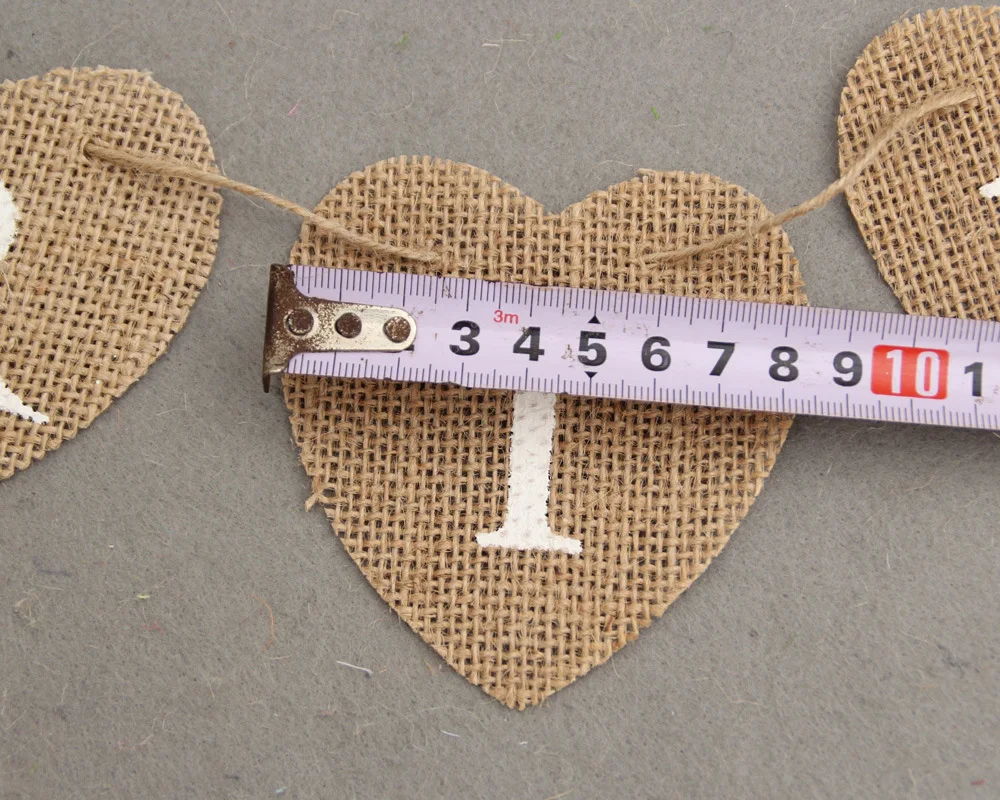 Горячая продажа 10 шт джутовая ткань баннеры невесты жениха флаги винтажные