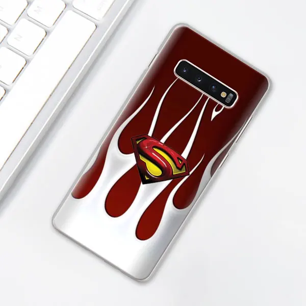 012 Значок "Супермен" с логотипом чехол для телефона для samsung Galaxy S10e S10 плюс S7 S8 S9 Plus, Note 8, 9, 10, плюс S10 5G M20 M30 жесткий чехол Coque - Цвет: 012