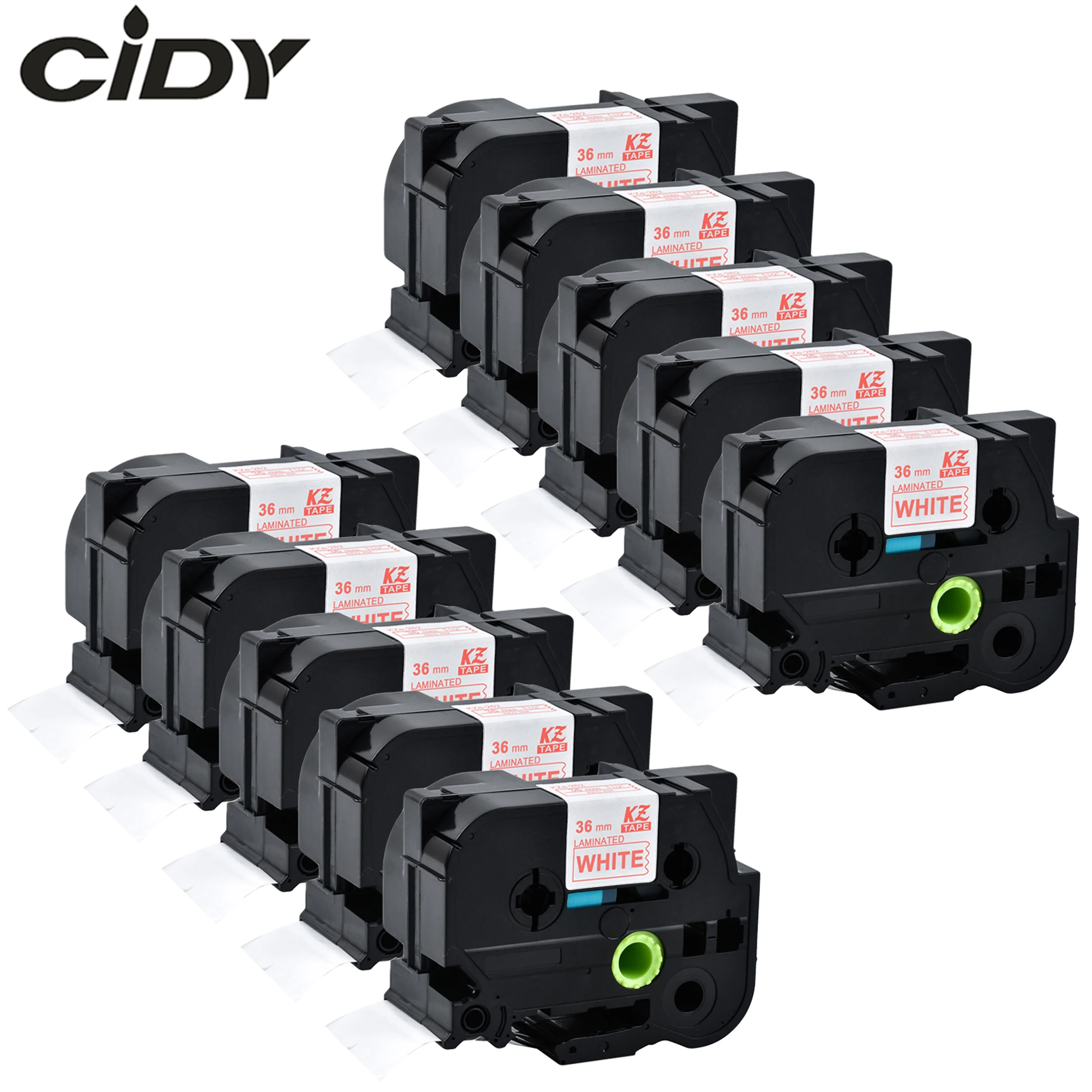 

CIDY 10 шт. совместимая TZe 262 tz262 Tz 262 tze262 красная на белой этикетке лента для принтера этикеток brother