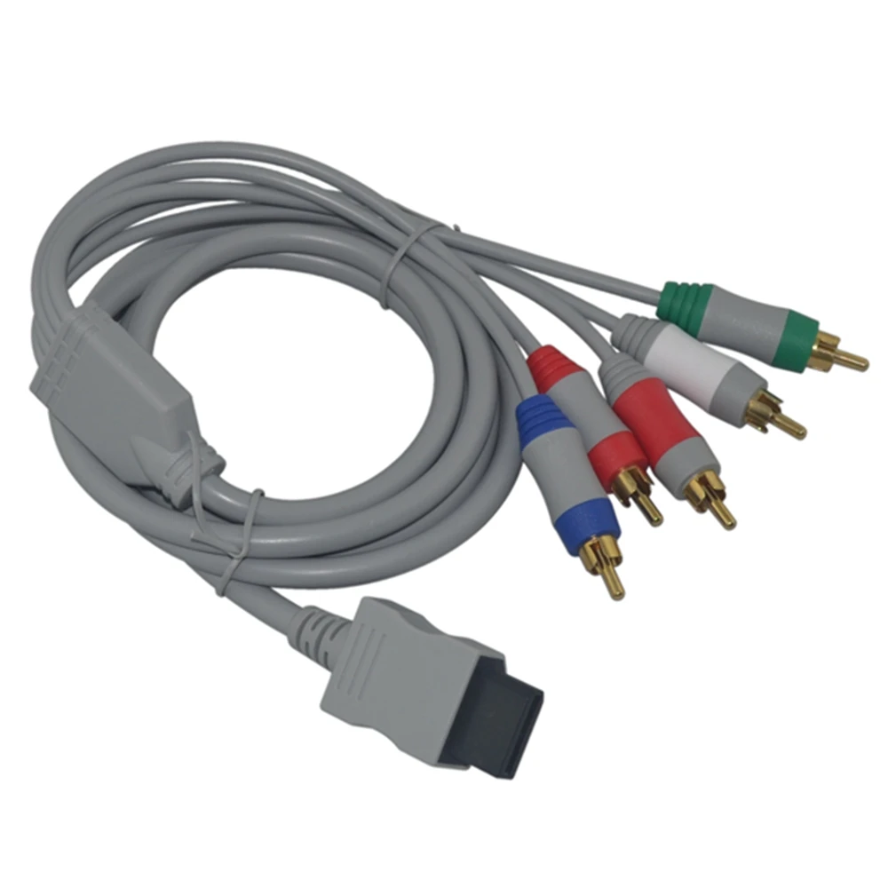 100 шт./партия аудиоадаптер HDTV AV 5RCA для Wii|cord kit|cord cuffscord magazine |