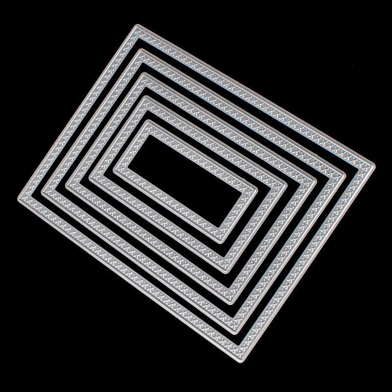 Прямоугольные сшитые штампы для шитья и высечки скрапбукинга тиснения металла