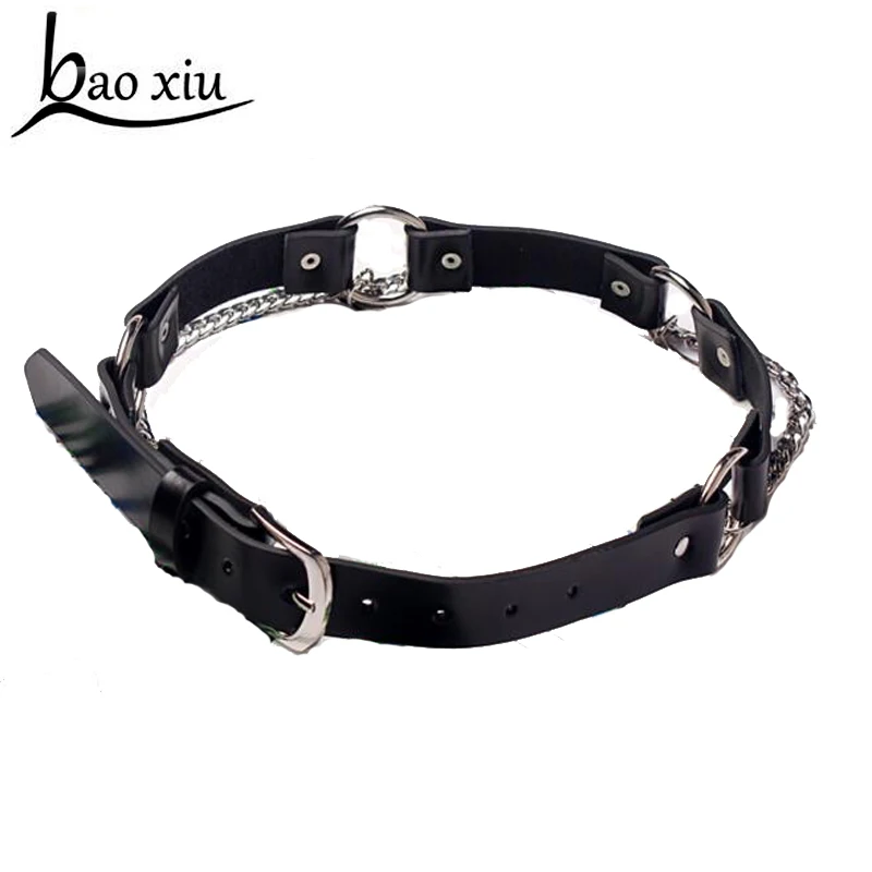 

Punk Big Round Ring Tassel Chain Belt Rock Trousers Hipster Pant Jean Waist belt HipHop Genuine Leather Belt Girdle Accessories