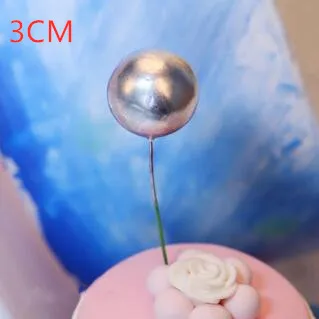 Silver 3 DIY Пена золото/серебристый воздушный шар торт Топпер С Днем Рождения Кекс топ флаг Свадебная вечеринка торт Deorat детские украшения на день рождения - Цвет: Silver 3