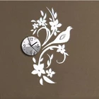 Часы настенные круглые новые зеркальные настенные часы Игла Diy 3d часы кварцевые акриловые наклейки для украшения дома