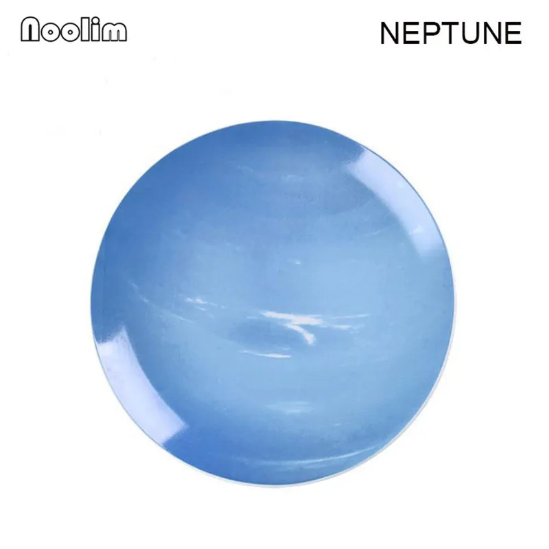 NEPTNUE Nordic керамическая декоративная тарелка Творческий Вселенная планета украшения стены Круглый висит пластины земля луна - Цвет: NEPTNUE