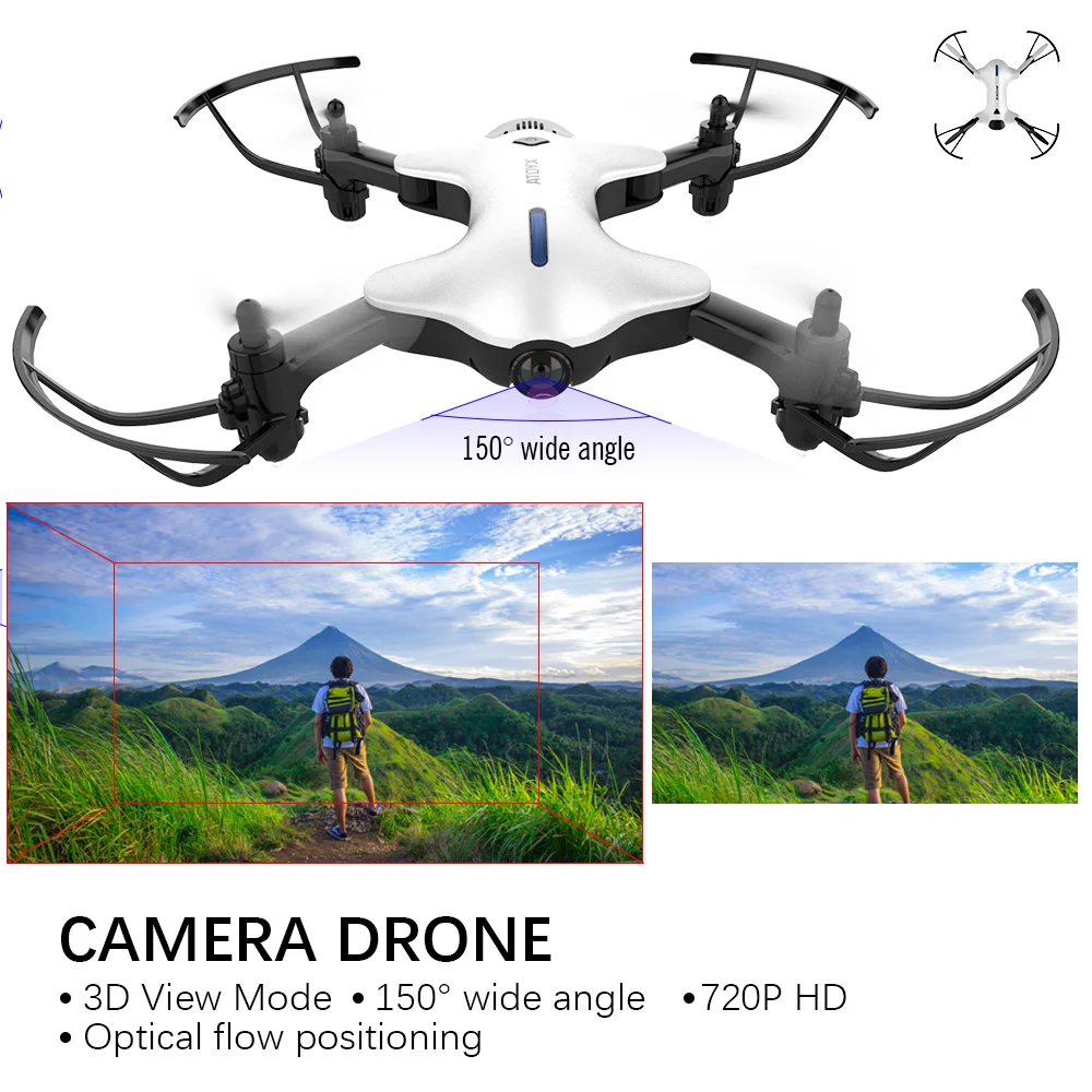 720P HD камера Мини Drone складной RC Quadcopter высота удержания вертолет Wi Fi FPV системы