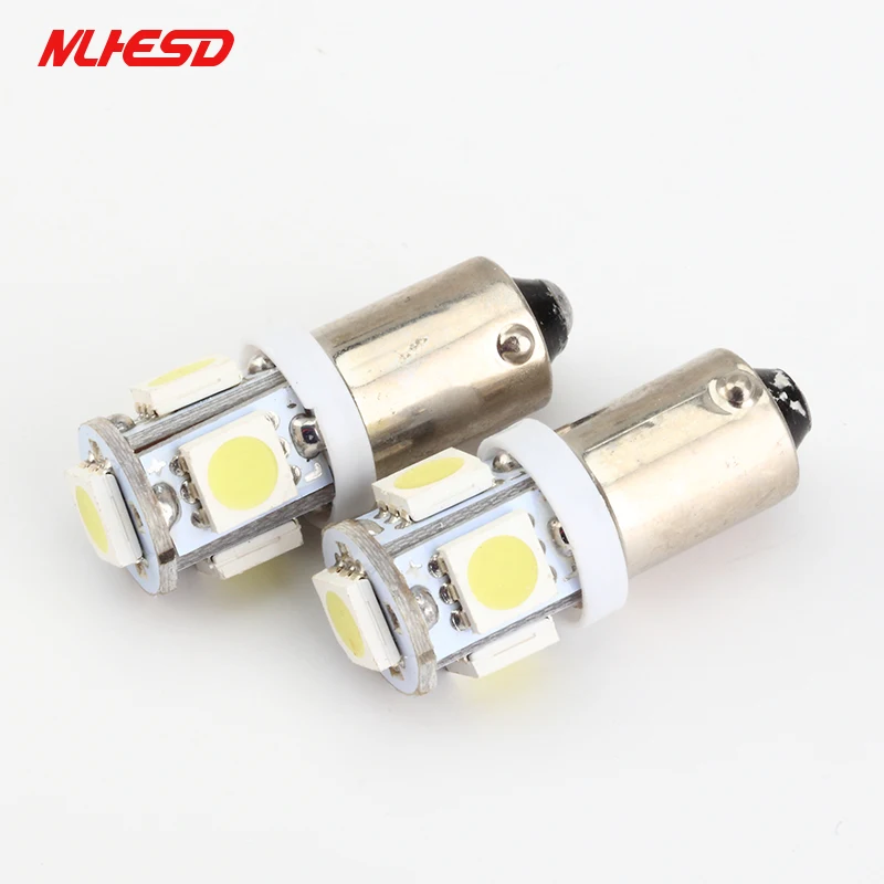 MLHESD 1 шт. Автомобильный светодиодный светильник Интерьер BA9S 5050 5SMD 6V 6 3 В 12 24