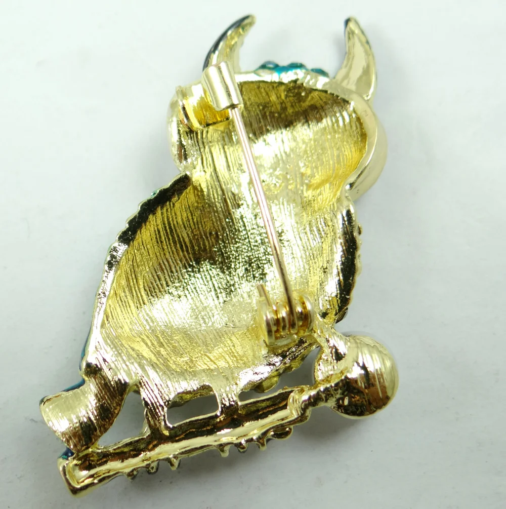 Hot Sale owl Brooches Men Women Suits Dress Hat Collar Brooch Pins Scarf Buckle Party Weddings Banquet Gifts W23 | Украшения и