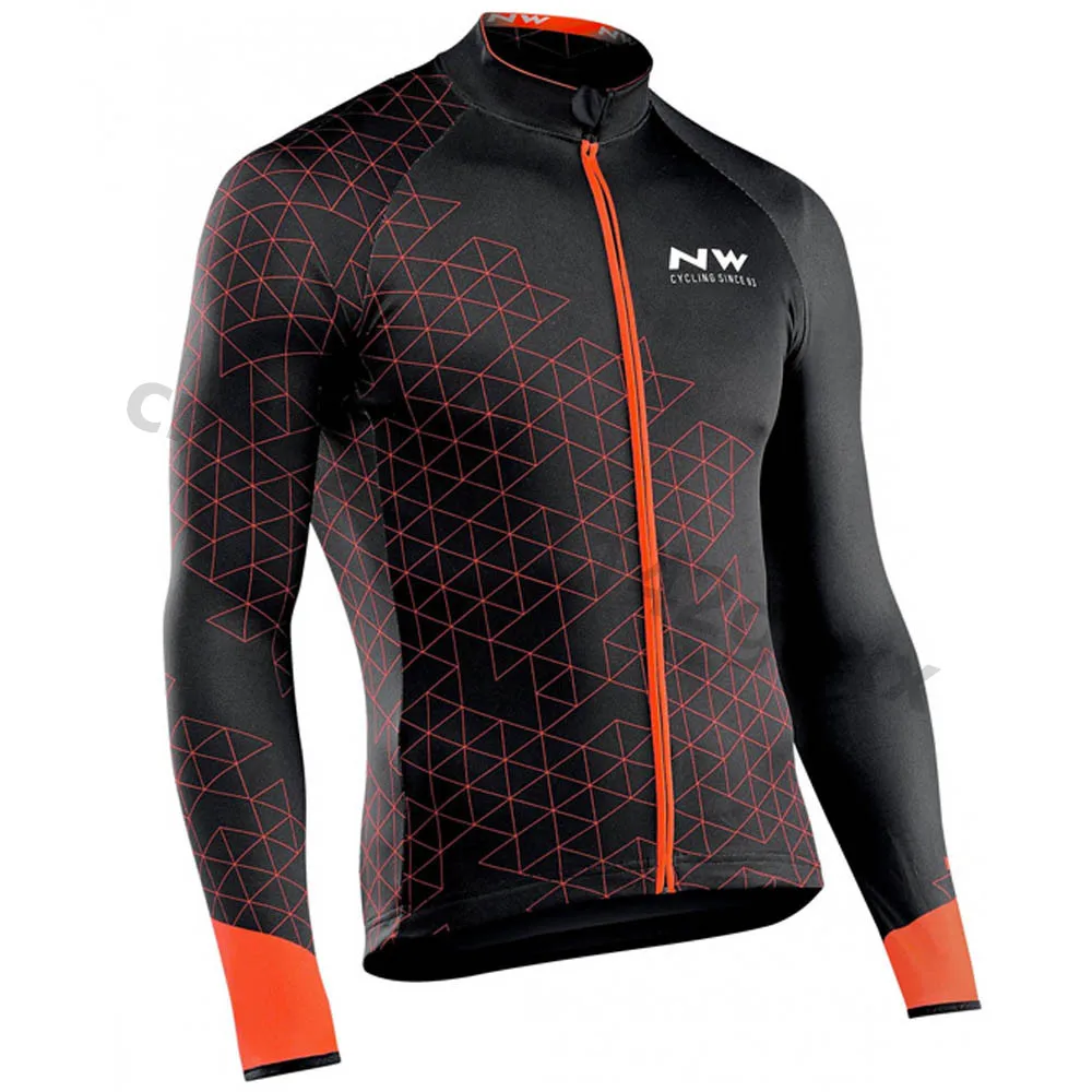 Nw pro team длинный рукав Велоспорт Джерси набор комбинезон ropa ciclismo велоодежда MTB велосипед Джерси форма мужская одежда - Цвет: 4