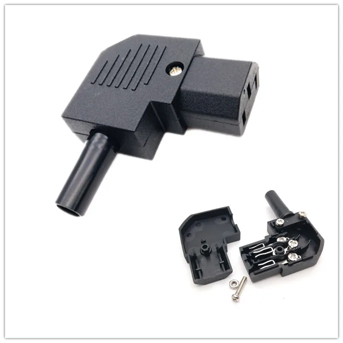 IEC C13 прямоугольный горизонтальный соединитель 125V 250V 90 штекер