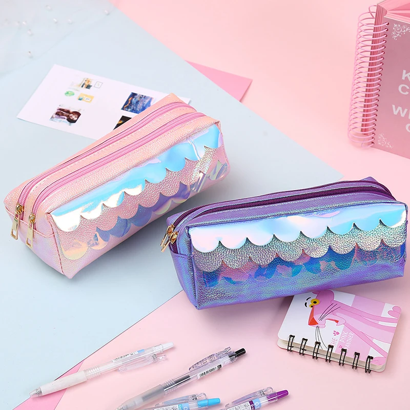 PU kawaii большой емкости кисточкой весы Ручка Сумка студент школа офис поставки