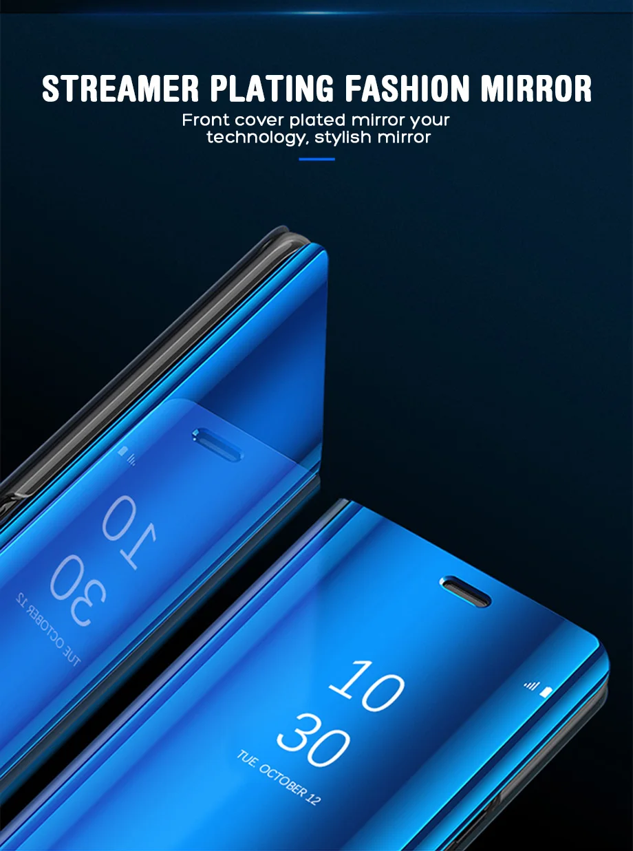 360 умный зеркальный флип-чехол для Samsung Galaxy S8 S9 Plus Note 8 9 Coque Прозрачный чехол для Samsung S6 S7 edge S8 S9 Shell