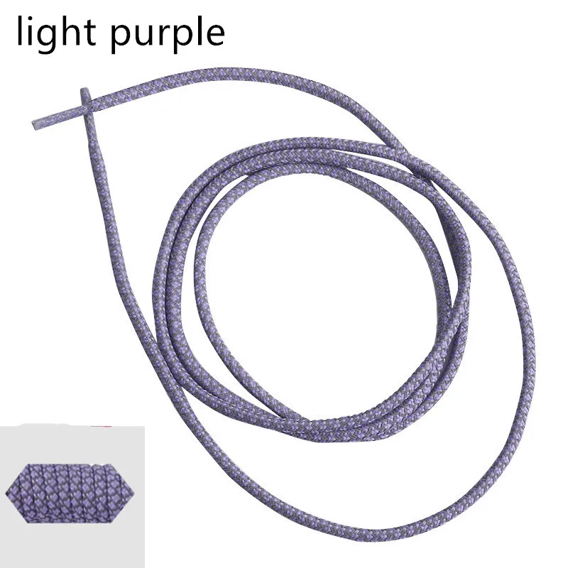 1 пара 120 см флуоресцентный кроссовки шнурки спортивные шнурки 3м Reflective круглые веревочные шнурки светлые шнурки Пеший Туризм Бег