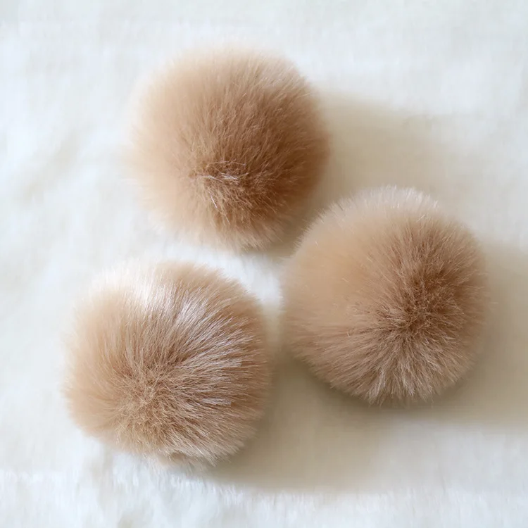 8 см 19 цветов Помпоны из искусственного кроличьего меха для украшения шапки | Дом