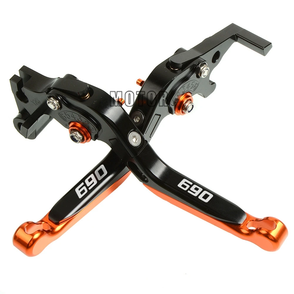 Для KTM 690 DUKE/DUKER/SMC R/SM/ENDURO R CNC алюминиевый мотоцикл Регулируемый складной выдвижной тормозные рычаги сцепления - Цвет: 690 SM 2007-2008