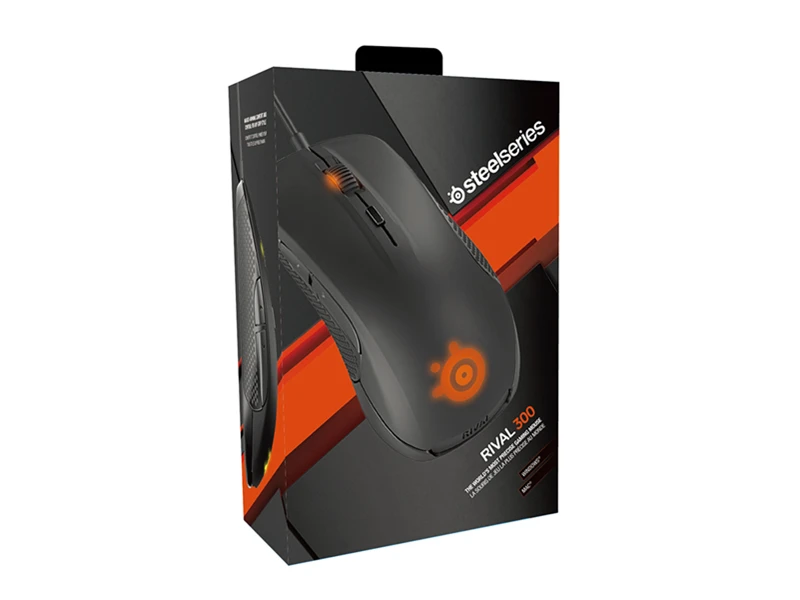 RIVAL 300 BLACK Оригинальная игровая мышь SteelSeries Rival 300 Rival 300 S, USB Проводная оптическая мышь 7200 dpi для FPS RTS MMO Gamer - Цвет: RIVAL 300 BLACK