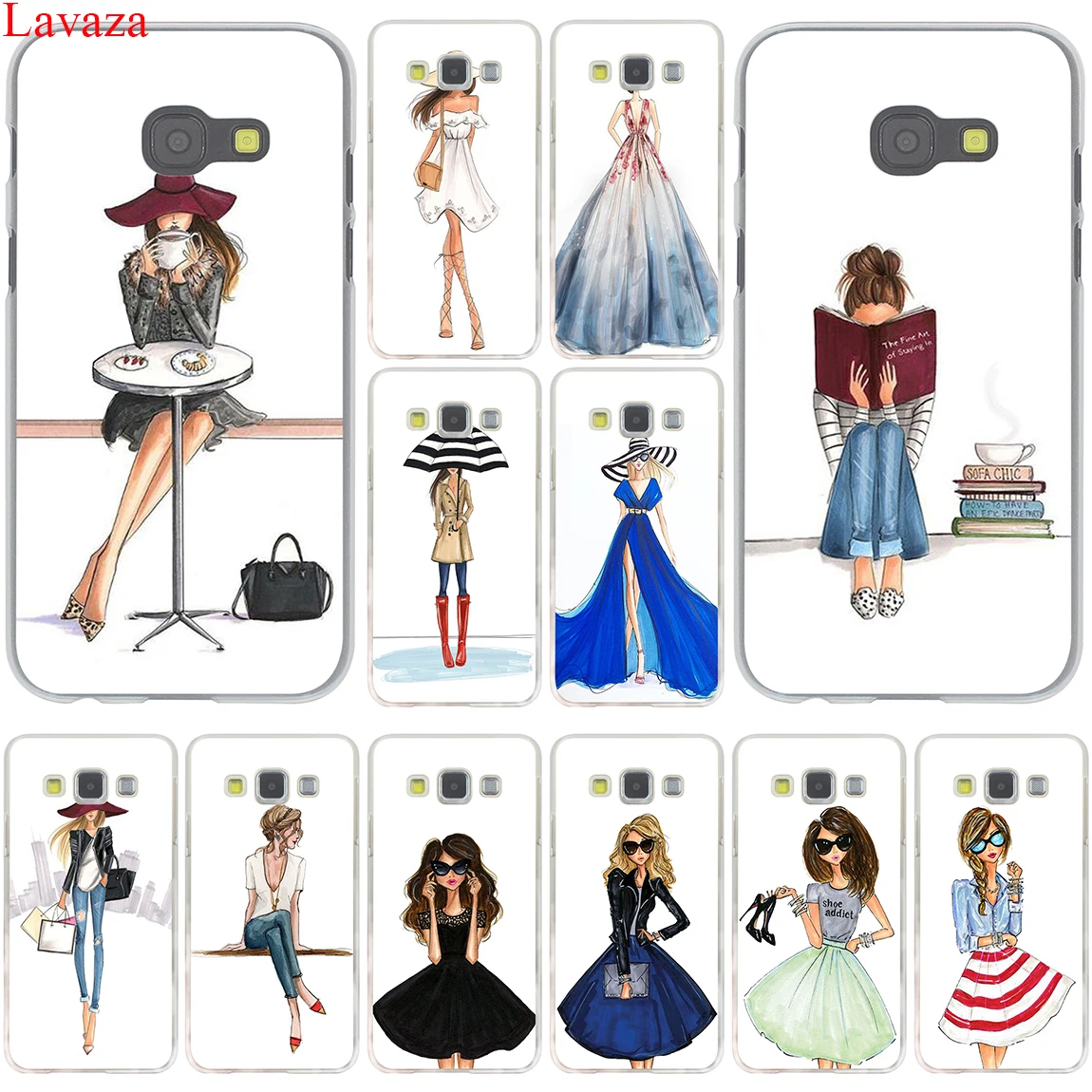 Красивый чехол Lavaza с надписью Love Dress для девочек Samsung Galaxy Note 10 9 8 A9 A8 A7 A6 Plus 2018 A3 A5 2015