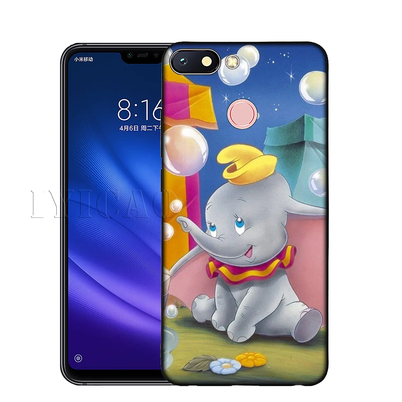 Мягкий силиконовый чехол для телефона IYICAO Dumbo Cute elephant Anime Xiaomi Mi 9 SE 9T CC9 CC9E 8 A3 Pro A1 A2