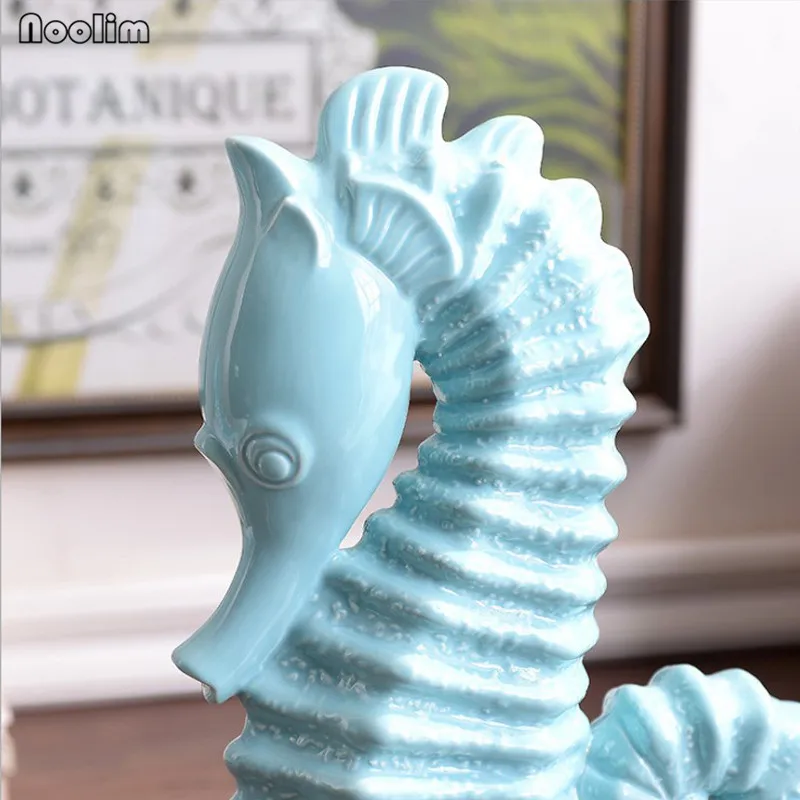 NOOLIM средиземноморские морские животные синие лошади керамические украшения